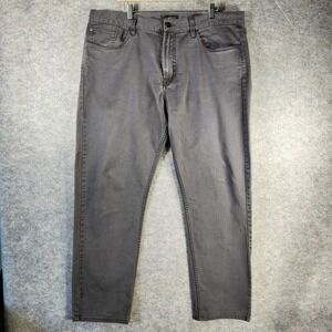 Quiksilver Jeans Revolver Straight Fit Pockets Stretch Men 40x30 Gray Y2K Skater